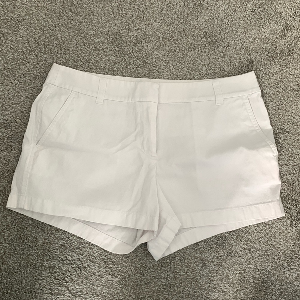 J crew factory white shorts size 8